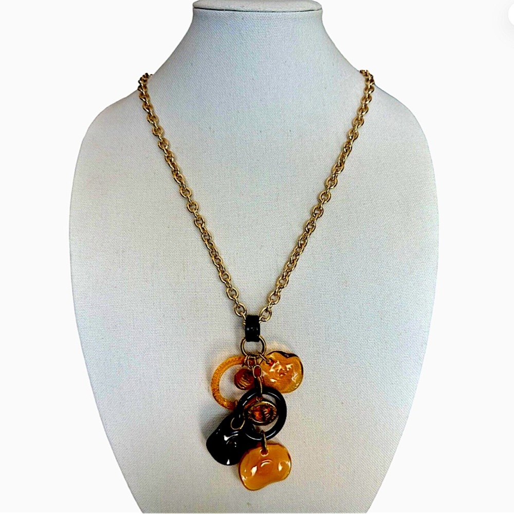 Murrina Antica  Murano Glass & Amber Necklace